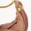 Mini Bracelet Hobo Bag aus genarbtem Leder