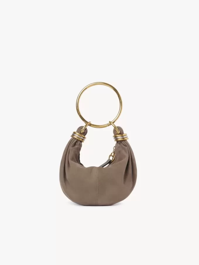 Mini Bracelet Hobo Bag aus Wildleder