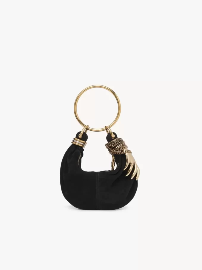 Mini Bracelet Hobo Bag aus Wildleder