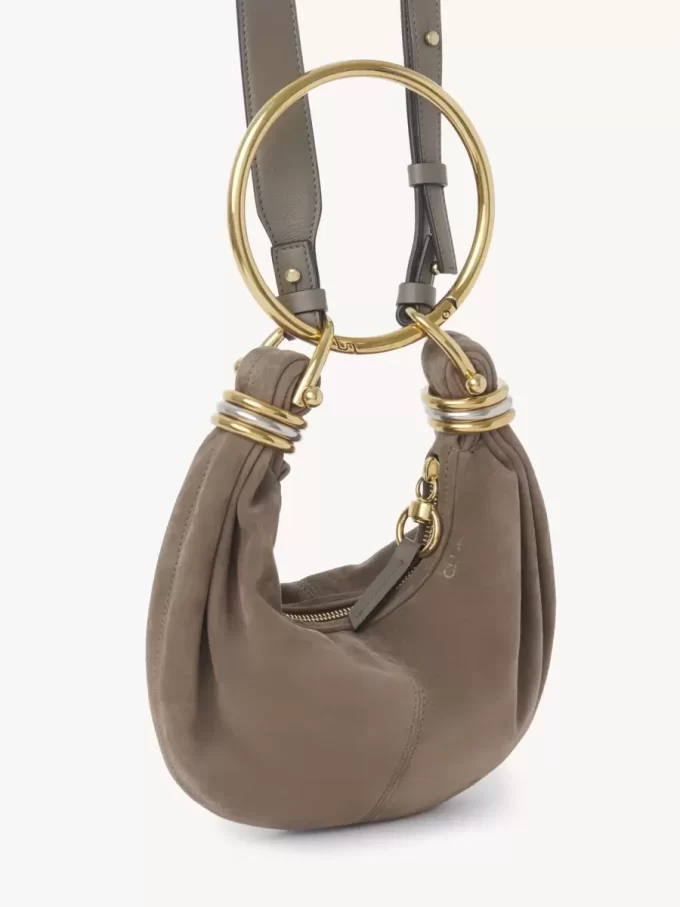 Mini Bracelet Hobo Bag aus Wildleder
