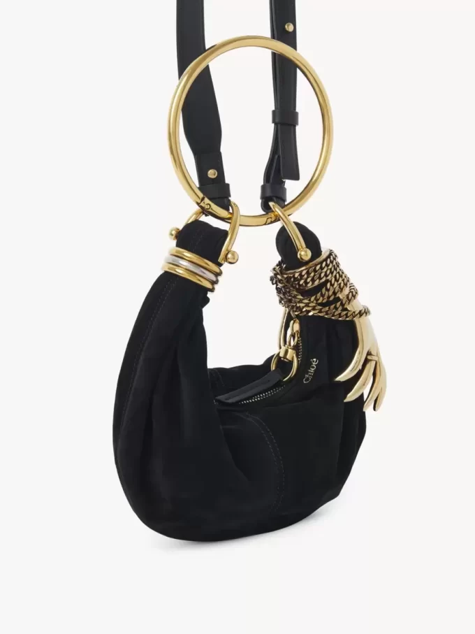 Mini Bracelet Hobo Bag aus Wildleder