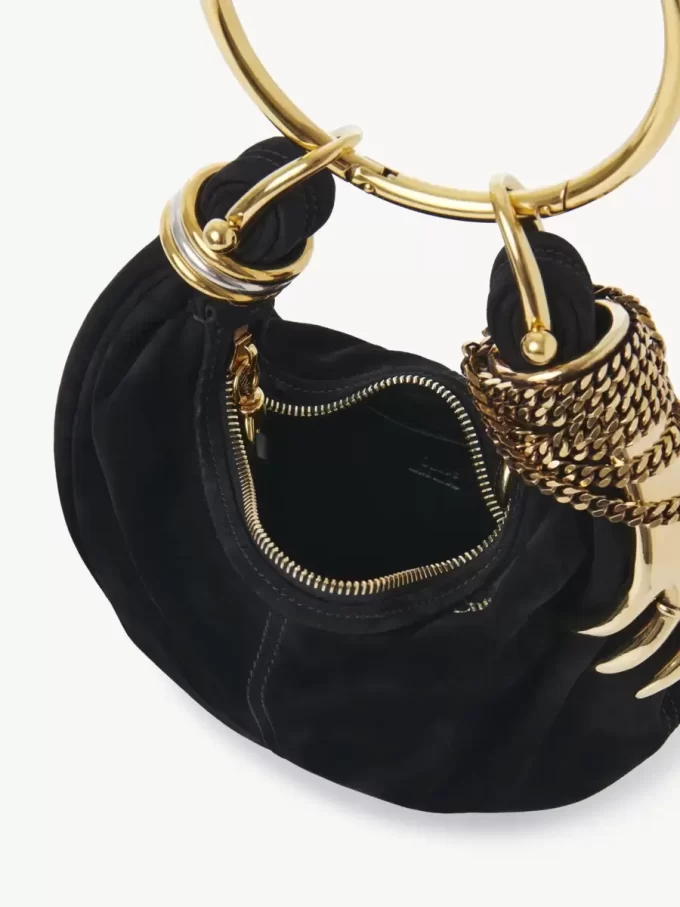 Mini Bracelet Hobo Bag aus Wildleder