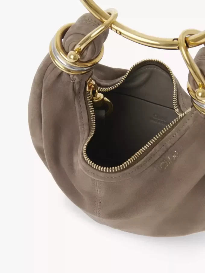 Mini Bracelet Hobo Bag aus Wildleder
