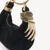 Mini Bracelet Hobo Bag aus Wildleder