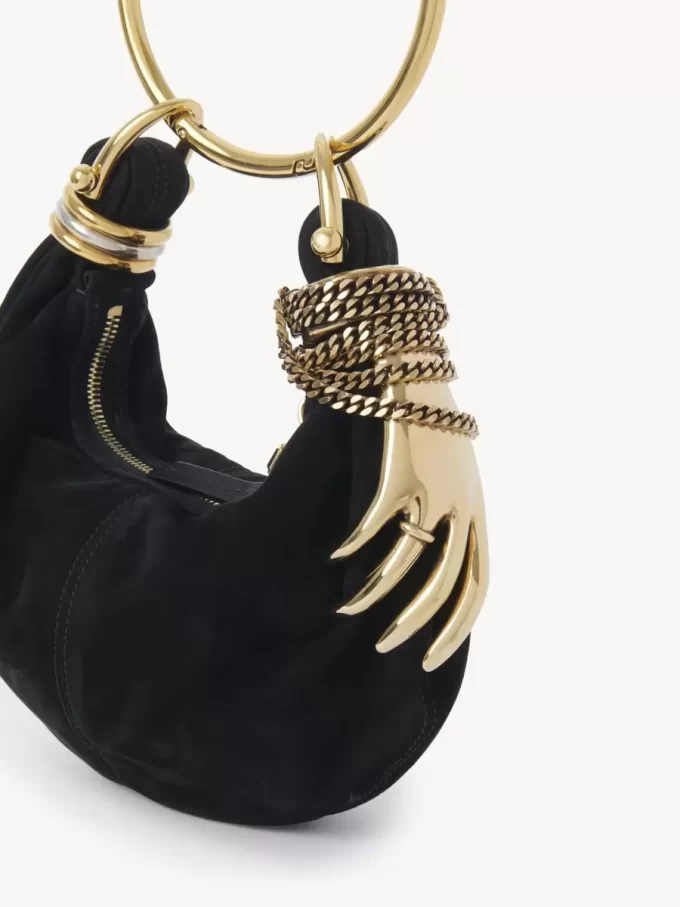 Mini Bracelet Hobo Bag aus Wildleder