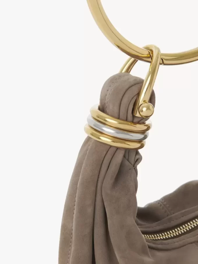 Mini Bracelet Hobo Bag aus Wildleder