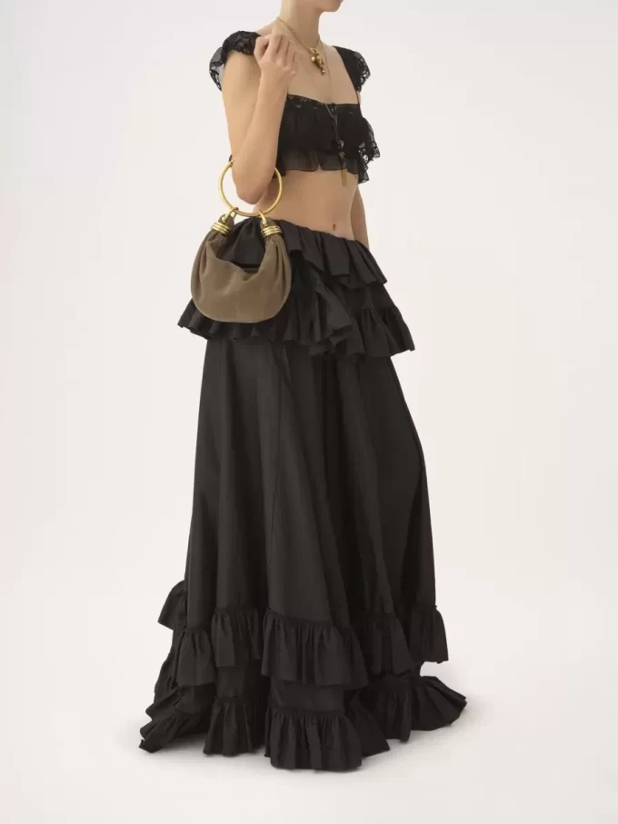 Mini Bracelet Hobo Bag aus Wildleder