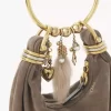 Mini Bracelet Hobo Bag aus Wildleder