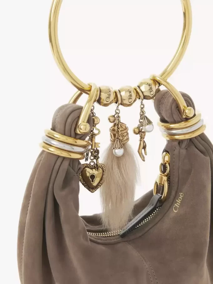 Mini Bracelet Hobo Bag aus Wildleder