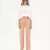 Oversized-T-Shirt mit kurzem Logo aus Baumwolljersey