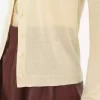 Taillierte Strickjacke mit U-Ausschnitt aus superfeinem Wollstrick