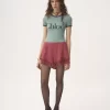 Tailliertes Logo-T-Shirt aus Baumwoll-Mix-Jersey